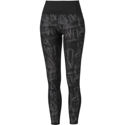 PUMA - Maat XS Studio 7/8 Graphic Tight Sportlegging Dames - Puma Black
