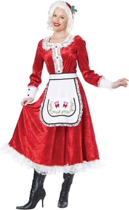 Mrs. Claus Classic Volwassenen Vrouwen Rood Herfst/Winter Maat S