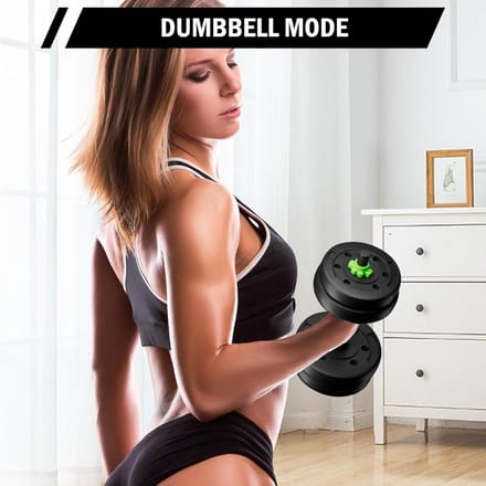 Verstelbare Dumbbell Set - Fitness Gewicht - Kracht Training - 3-in-1 Ontwerp - 10kg - Zwart