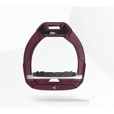 Veiligheidsstijgbeugels Rijdend Incliné Grip Bordeaux/Grijs/Bordeaux kind Flex-On Safe-On
