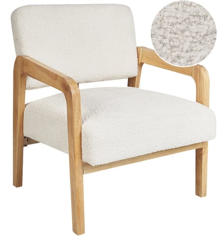 HJO - Fauteuil - Gebroken wit - Bouclé