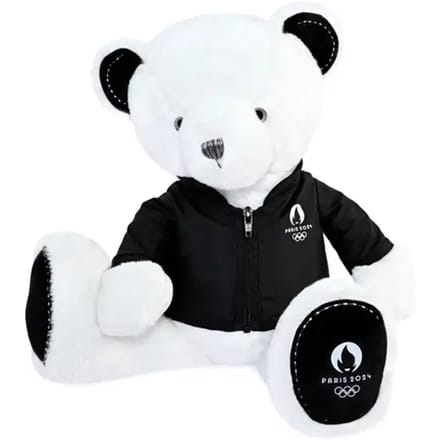 Teddybeer met jas parijs 2024 premium 37 cm