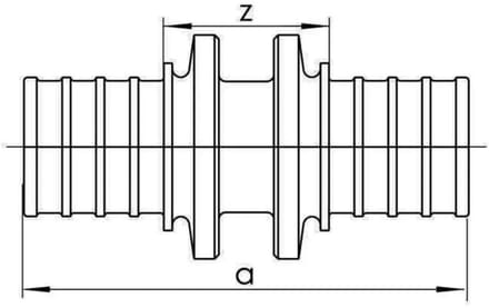 REHAU Koppeling SDR 11 RX 75 - 75, 12676111001