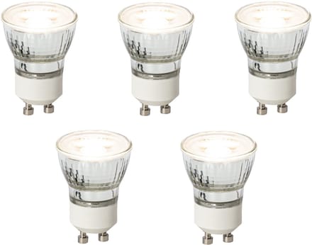 LUEDD Set van 5 GU10 dimbare LED lamp 35 mm 4W 200 lm 3000K