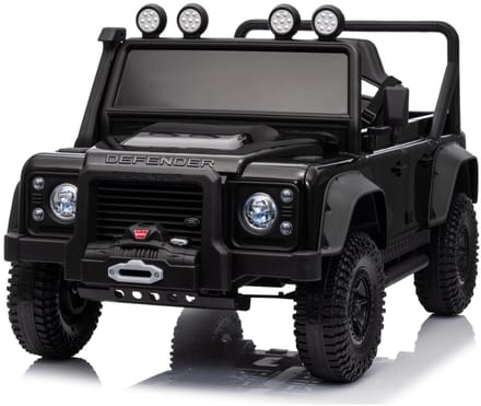 Land Rover Defender 110 SVX Oldtimer 12V kinderauto Zwart