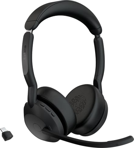 Jabra Evolve2 - Draadloze Headset - Bluetooth - USB-C - Zwart