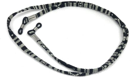 Go Go Gadget - Brilkoord - Touwketting - Zonnebril koord - Zwart/ Wit