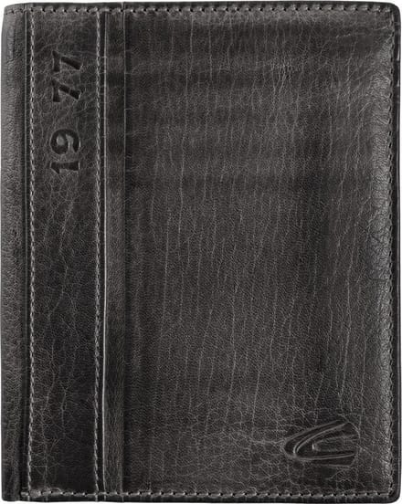 camel active Leren portemonnee Melbourne High Wallet Black zwart