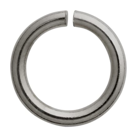 Springring rond roestvrij staal / wit Ø 5,00 mm, dikte 1,00 mm