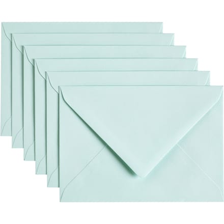 Envelop Papicolor C6 114x162mm zeegroen pak à 6 stuks