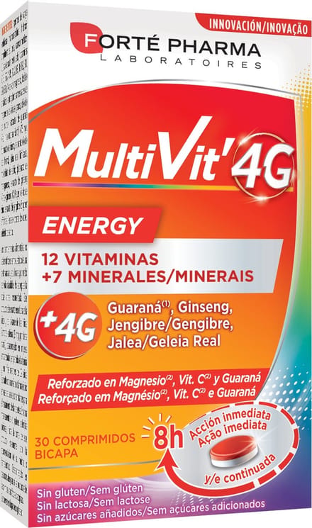 Food Supplement Forté Pharma Multivit 4G 30 Units