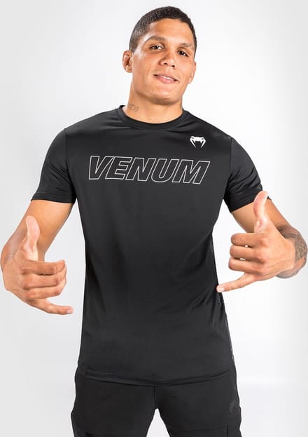 Venum Classic Evo Dry Tech T-shirt Zwart Wit - S