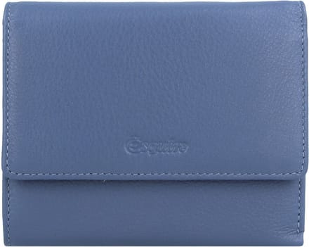 Esquire Leren Portemonnee Viktoria Flap Wallet Dove Blue Lichtblauw