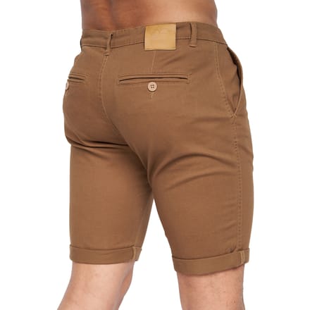 Crosshatch Heren Sinwood Chino Shorts (Kaneel)