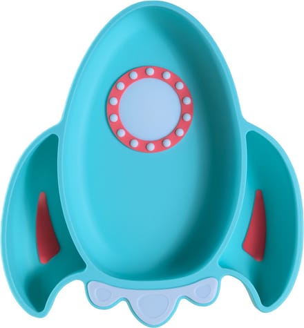 Sproudsy Kinderbord Space – Zuignap – Kinderservies – Baby - Turquoise