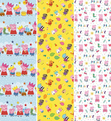 Inpakpapier Peppa Pig - 70 x 200cm - 3 Rollen
