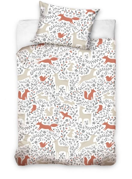 BABY Dekbedovertrek Dieren - 90 x 120 cm - Katoen