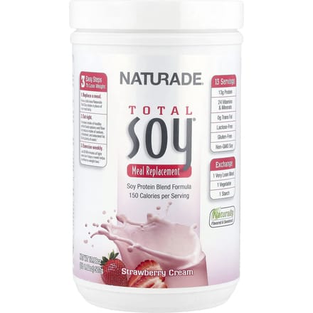Total Soy®, Maaltijdvervanger, Aardbeienroom, 507G (1 pond 1,88 ons)