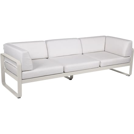Fermob BELLEVIE club sofa 3 zits - A5 leemgrijs - 81 witgrijs