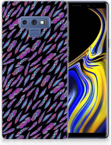 Samsung Galaxy Note 9 TPU bumper Feathers Color