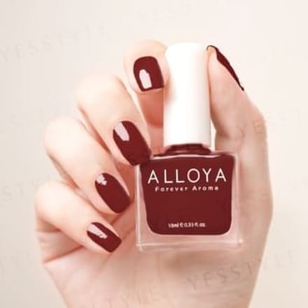 ALLOYA - Water-Based Natural Nail Polish Environmental Friendly 187 Bloody Jazz 10ml