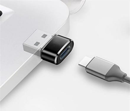 USB 3.0 Type A naar USB 3.1 Type C - USB aansluiting - USB-C naar USB 3.0 - Laptop adapter - Adapter - Zwart - Universeel - van Heble®