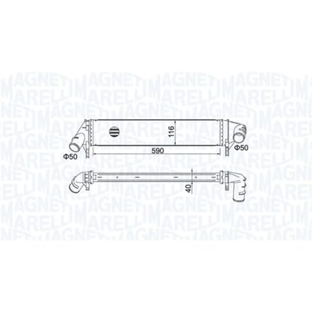 InlaatluchtRadiator MAGNETI MARELLI 351319205260
