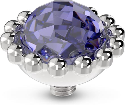 Melano Twisted Bali Facet Steentje Lavender Zilver