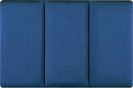 Gestoffeerde wandpanelen Carpino set van 3 fluweel 60x30 cm marineblauw [neu.haus]