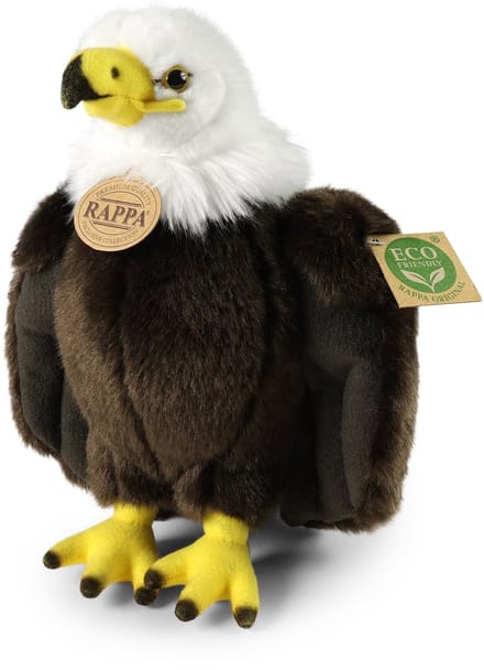 Rappa pluche knuffel adelaar 25 cm eco-vriendelijk gerecycled speelgoed.
