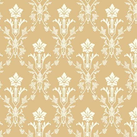 Duro Vliesbehang 677-02 - Blommor & Blad - Klassiek Geel - 53cm x 10.05m