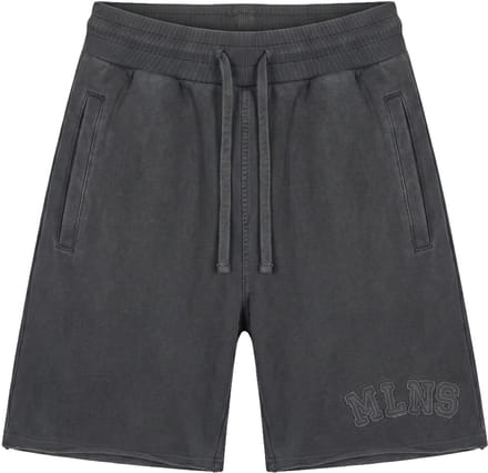 Malelions heavyweight applique short in de kleur grijs.