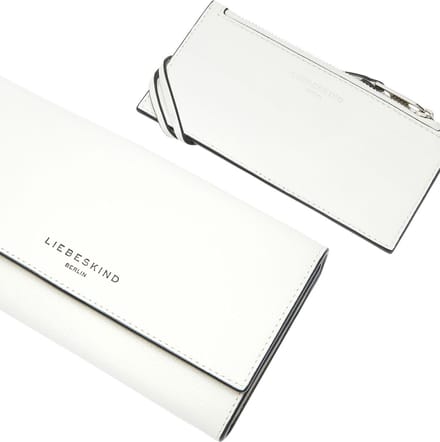 LIEBESKIND BERLIN Leren Portemonnee Hilla Small Pebble Valentina Wallet Arctic Crème
