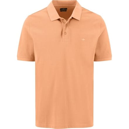 Fynch-Hatton Polo New Solid Piqué 2-Ply Cotton Tangerine / male