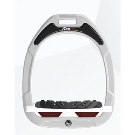 Ultra Grip Verstelbare stijgbeugels Wit/Wit/Bordeaux Flex-On Green Composite