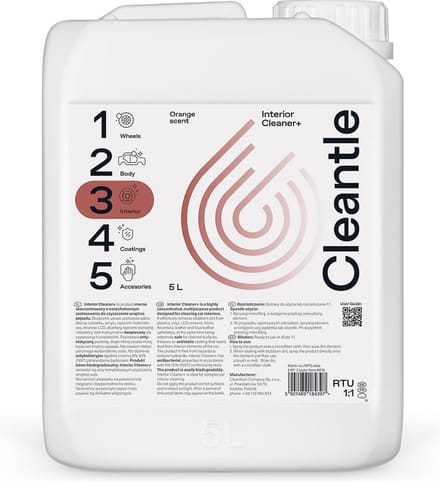 Cleantle Interior Cleaner+ | multifunctioneel inzetbaar 5 liter