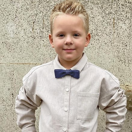 Sir Redman - Strikken - denim kinderstrik blauw - denimblauw