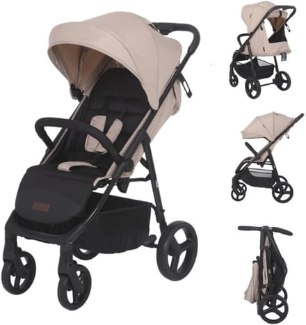 Go Buggy met Verstelbare Rugleuning en Zwenkwielen – Compact en Comfortabel