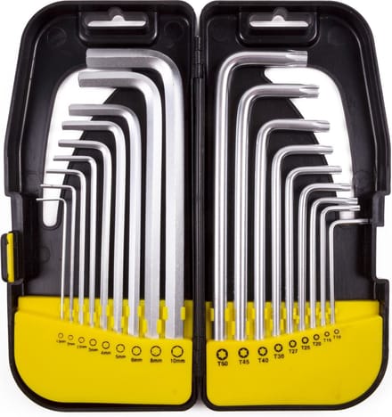 Benson Inbus- en Torx sleutelset - 18-delig - inbussleutels