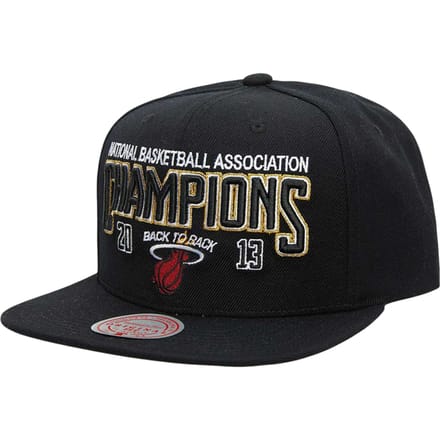 Mitchell And Ness NBA Miami Heat 2013 Champions Snapback Pet Zwart