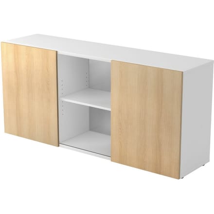 KAPA 1780 | Dressoir | met schuifdeuren - Wit/Eiken