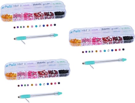 Handleiding Boren Pen - Strass Puntjes Pen - Nail Art DIY - Ergonomisch Handvat - 3 Sets - Kleurrijk