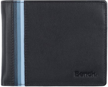 Bench Portemonnee RFID Leer 11 cm - Jongens - Horizontaal - schwarz