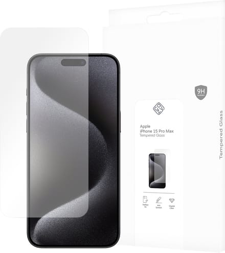 Cazy screenprotector geschikt voor iPhone 15 Pro Max - Screenprotector Gehard Glas