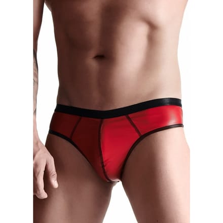 Regnes Fetish Planet  -Wetlook Men's brazilian style briefs - Red