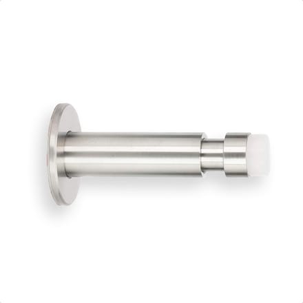 Uitschuifbare Deurstopper - Deurdemper Roestvrijstaal - Bescherming Deuren Muren - Dubbele Installatie Opties - 90-130mm - Wit