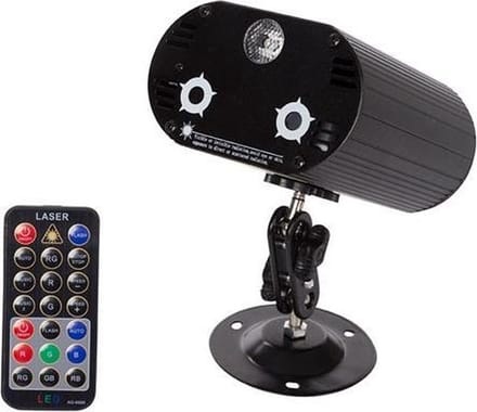 HQ-Power Mini Rg Laserprojector + 3 W-Led