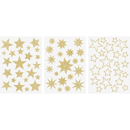 Venstersticker "Sterren Goud"