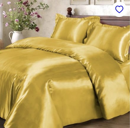 Beauty Silk Dekbedovertrek - 200x200/220 - Glans Satijn - Goud