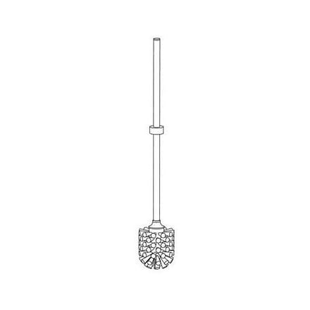 Giese replacement toilet brush with handle and metal thread 81179-02